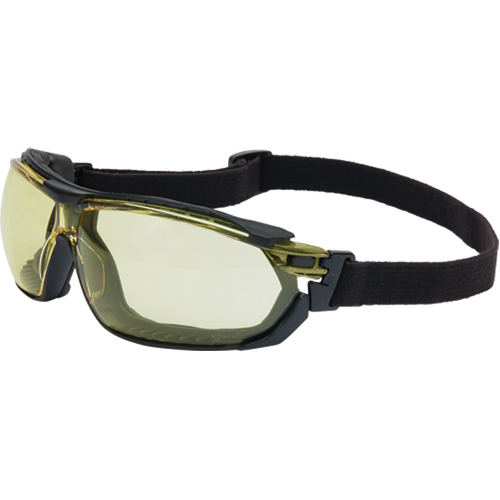 Lunettes de s&eacute;curit&eacute; &eacute;tanches Uvex Tirade, Lentille Ambr&eacute;e, Antibu&eacute;e, ANSI Z87+/R&eacute;pond ou surpasse la norme CSA Z94.3 Dufferin Supply