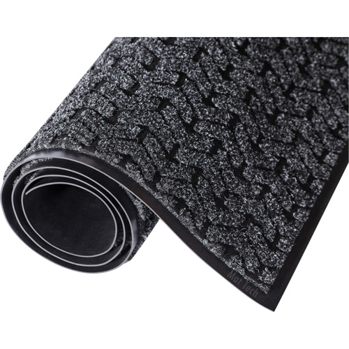 Tapis de couloir Tire-Track, Essuie-pieds/grattoir, 4' x 6' x 3/8", Charbon Dufferin Supply