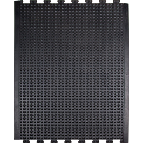 Anti-Fatigue Dome Matting, Bubbled, 3' x 4' x 1/2", Black, Rubber Dufferin Supply