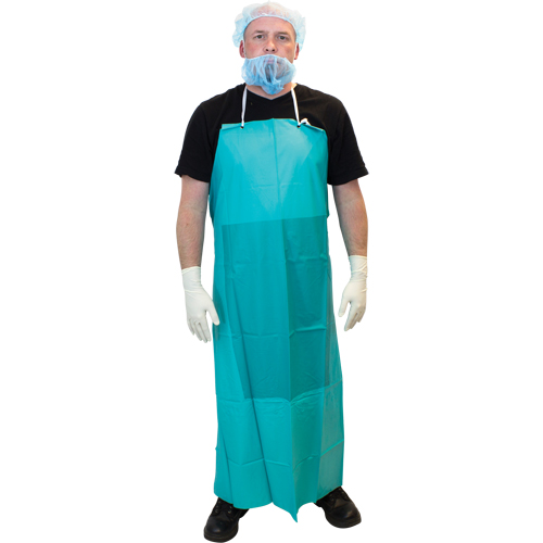 PVC Aprons, PVC, Green, 36" W x 50" L Dufferin Supply