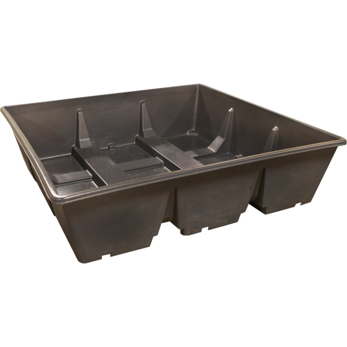 Bac de r&eacute;cup&eacute;ration GRV, Capacit&eacute; de d&eacute;versement 385 gal. US, 76" x 76" x 20" Dufferin Supply