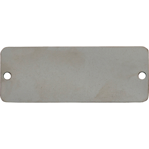 Blank Tags, Stainless Steel, 3" W x 1" H Dufferin Supply