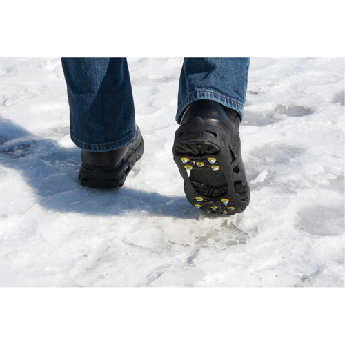 Heavy-Duty Anti-Slip Ice Cleats, Steel, Stud Traction, Large Dufferin Supply
