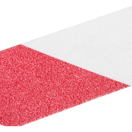 Ruban antid&eacute;rapant de premi&egrave;re qualit&eacute;, 2" x 60', Rouge & blanc Dufferin Supply