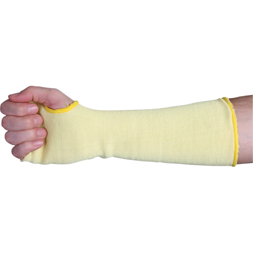 Manches &agrave; doubles couches de tissu r&eacute;sistant &agrave; la coupure, Kevlar, 22", ANSI/ISEA 105 niveau 3, Jaune Dufferin Supply
