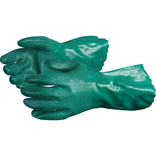 Gants Chemstop avec prise en poudre de c&eacute;ramique, Taille Moyen/8, 12" lo, Nitrile, Doublure en Jersey de coton, 40-mil Dufferin Supply