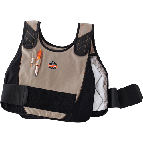 6215 Phase Change Cooling Vests, Small/Medium, Khaki Dufferin Supply