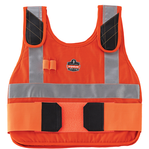 6215HV Phase Change Cooling Vests, Small/Medium, Orange Dufferin Supply
