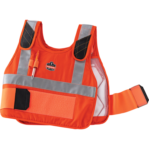 6215HV Phase Change Cooling Vests, Small/Medium, Orange Dufferin Supply