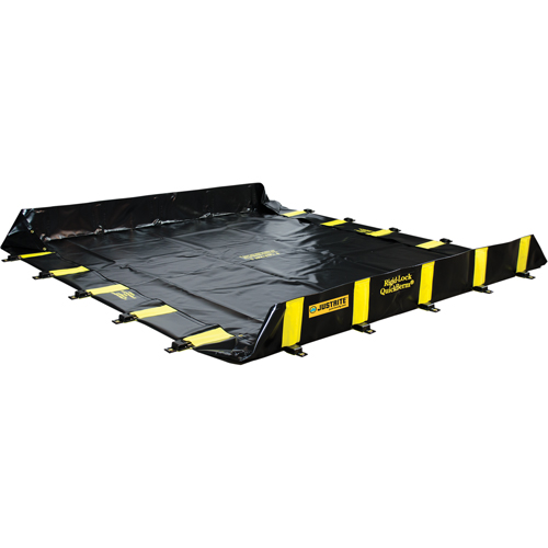 Bermes Rigid-Lock QuickBerm, Capacit&eacute; 745 gal. US, 10' la x 10' lo x 12" h, Paroi &agrave; piquets Dufferin Supply