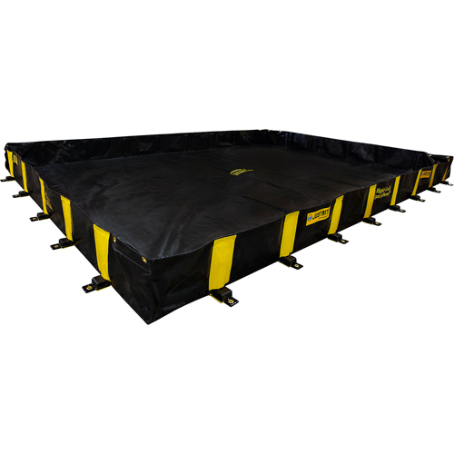 Bermes Rigid-Lock QuickBerm, Capacit&eacute; 1435 gal. US, 12' la x 16' lo x 12" h, Paroi &agrave; piquets Dufferin Supply