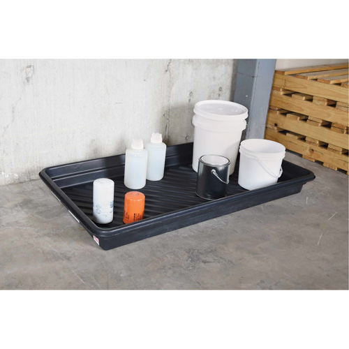 Plateaux Ultra-Utility Trays, 12" lo x 48" la x 4,75" h, Cap. de d&eacute;versement 12 gal. Dufferin Supply