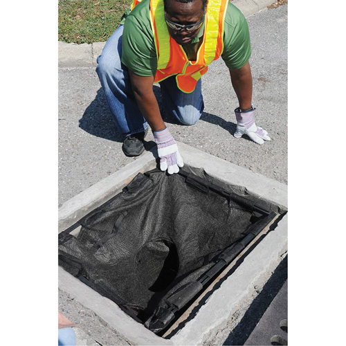 Bac de r&eacute;tention carr&eacute; Ultra-Drain Guard avec orifice de trop-plein, Huile & s&eacute;diments, 16" - 28" lo x 20" - 36" la Dufferin Supply