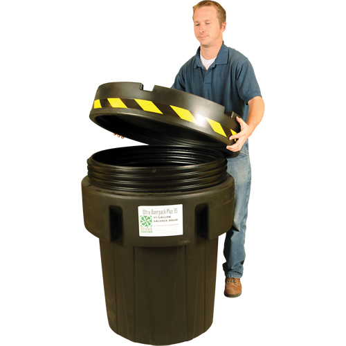 Ultra-Recycled Overpack&reg; Salvage Drum, 95 gal., Stationary Dufferin Supply