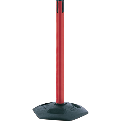Poteau receveur robuste &agrave; ligne simple, Hauteur de 38", Rouge Dufferin Supply