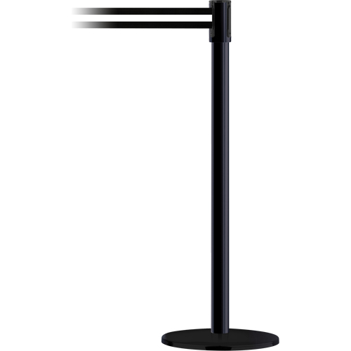 Poteau receveur robuste &agrave; ligne double, Hauteur de 38", Jaune Dufferin Supply