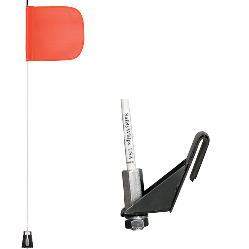 Safety Whip&reg; Light-Duty Whips, Window Mount, 5' High, Orange Dufferin Supply