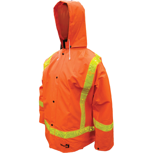 V&ecirc;tements imperm&eacute;ables en PVC ignifuges Open Road , Petit, Orange Dufferin Supply