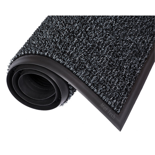 Astro-Plus Mat, Polyethylene, Scraper Type, Textured Pattern, 6-3/10' x 8', Brown Dufferin Supply