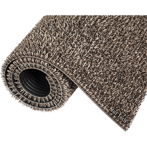 Astro-Plus Mat, Polyethylene, Scraper Type, Textured Pattern, 3-3/10' x 4', Brown Dufferin Supply