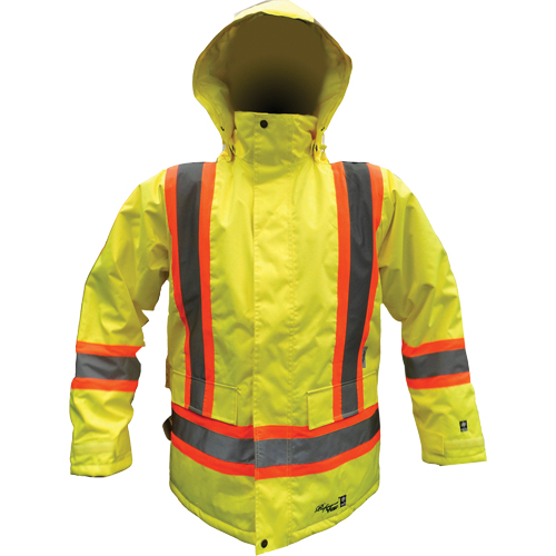 Parka de s&eacute;curit&eacute;, Jaune lime haute visibilit&eacute;, Petit Dufferin Supply