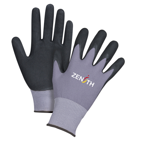 ZX-1 Premium Touchscreen Compatible Gloves, 10/X-Large, Nitrile/Foam Nitrile Coating, 15 Gauge, Nylon Shell Dufferin Supply