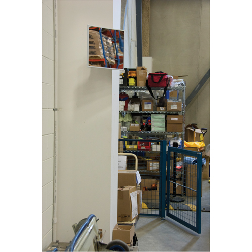 Flat Mirror, 18" H x 30" W, Framed Dufferin Supply