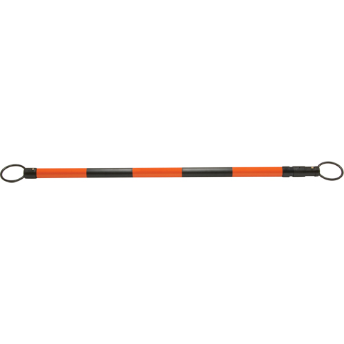 Retractable Cone Bar, 7' 5" Extended Length, Black/Orange Dufferin Supply