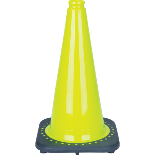 Premium Traffic Cone, 18", Lime Green Dufferin Supply