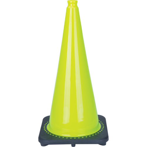 Premium Traffic Cone, 28", Lime Green Dufferin Supply