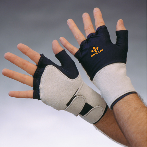Anti-Impact Glove With Wrist Support, Medium, Grain Leather Palm, Slip-On Cuff Dufferin Supply