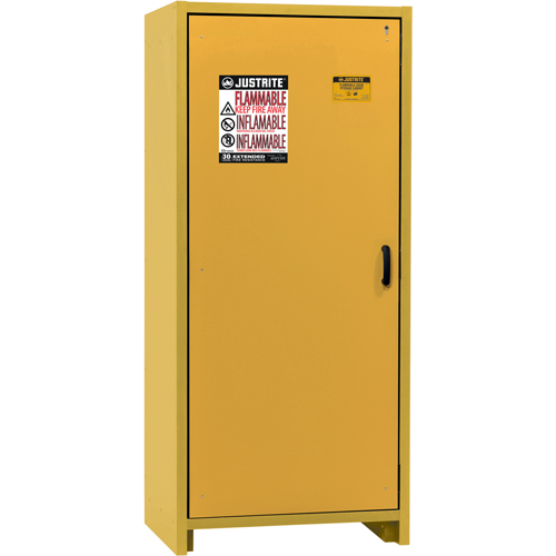 30-Minute EN Safety Storage Cabinet, 30 gal., 1 Door, 34.02" W x 76.65" H x 24.21" D Dufferin Supply