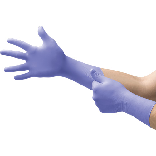 Gants Supreno EC, Petit, Nitrile, 5,5-mil, Sans poudre, Mauve, Classe 2 Dufferin Supply