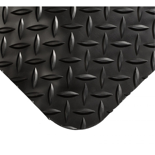 Smart Mats No.497, Diamond, 4' x 10' x 1", Black, PVC/Urethane Dufferin Supply