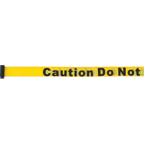 Cartouches de ruban pour assembler vos propre barri&egrave;res de contr&ocirc;le des foules, Caution Do Not Enter, 7', Ruban Jaune Dufferin Supply