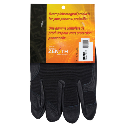 Gants pour m&eacute;canicien ZM300, Paume Cuir fleur, Taille T-Grand Dufferin Supply