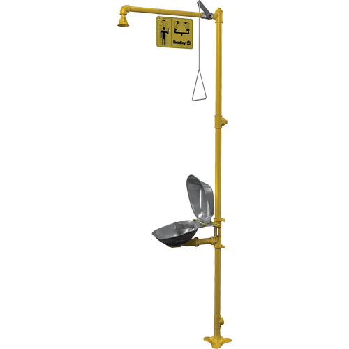 Combinaison de douche d'urgence & douche oculaire Halo Dufferin Supply
