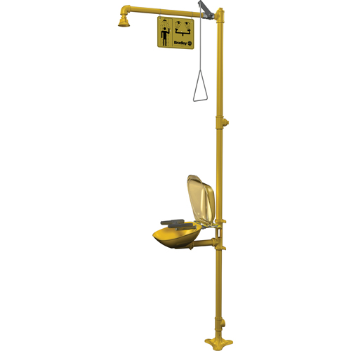 Combinaison de douche d'urgence & douche oculaire Halo Dufferin Supply