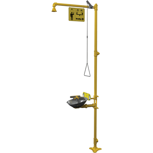 Halo Combination Emergency Shower & Eyewash Station Dufferin Supply