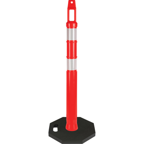 Poteau d&eacute;lin&eacute;ateur de premi&egrave;re qualit&eacute;, 42" h, Orange Dufferin Supply