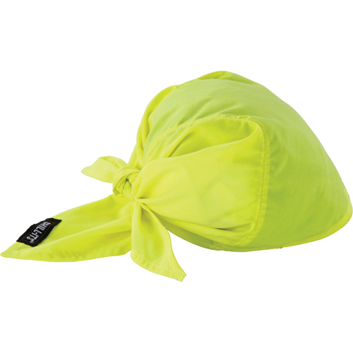 Chill-Its&reg; 6710CT Cooling Triangle Hats, High Visibility Lime-Yellow Dufferin Supply