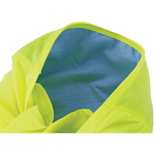 Chill-Its&reg; 6710CT Cooling Triangle Hats, High Visibility Lime-Yellow Dufferin Supply