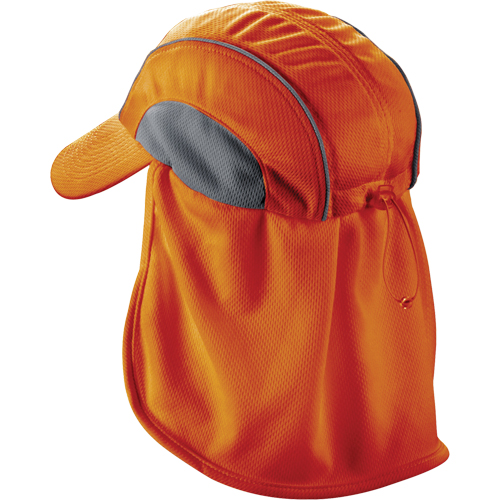 Chill-Its&reg; 6650 Cooling Hats with Neck Shades, Hi-Vis Orange Dufferin Supply