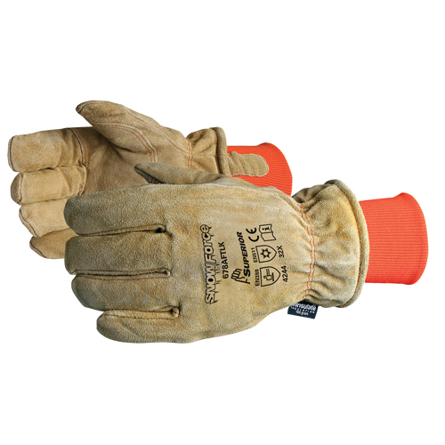 SnowForce Brown Freezer Glove, One Size, Grain Cowhide Palm, Thinsulate Inner Lining Dufferin Supply