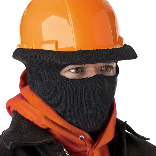 Coiffe extensibles &agrave; enfiler pour casques de s&eacute;curit&eacute;, Taille unique, Noir Dufferin Supply