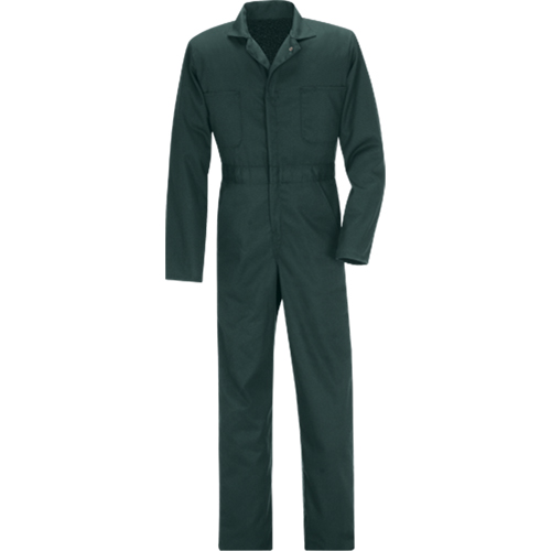Coveralls, Men's, Green, Size 36 Dufferin Supply