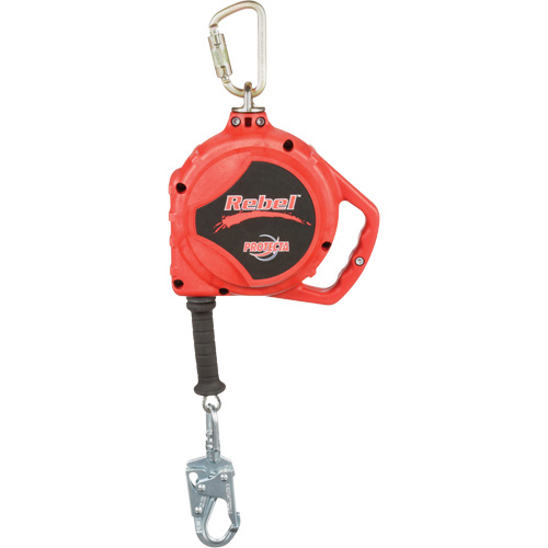 Rebel Self Retracting Lifeline, 33', Galvanized Steel, Swivel Dufferin Supply
