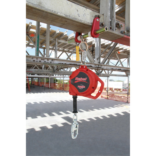 Rebel Self Retracting Lifeline, 33', Galvanized Steel, Swivel Dufferin Supply