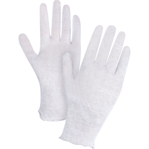 Lightweight Inspection Gloves, Poly/Cotton, Unhemmed Cuff, Men's Dufferin Supply