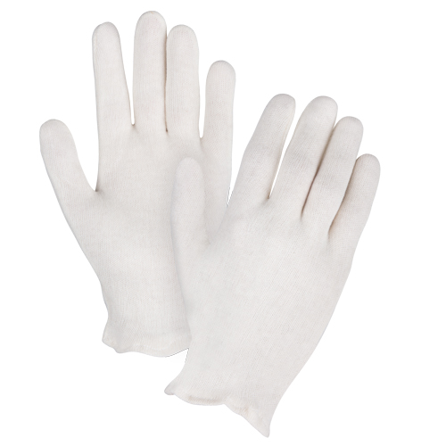Mediumweight Inspection Gloves, Poly/Cotton, Hemmed Cuff, Men's Dufferin Supply